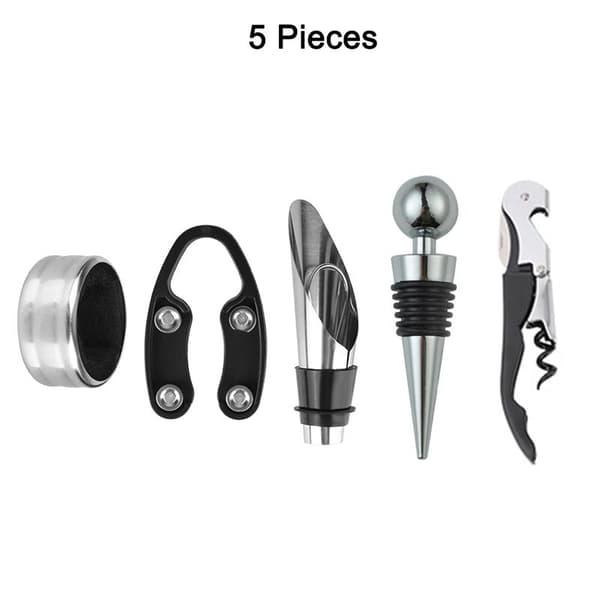 Vinflasköppnare Set 3/5-pack Manuella Korkskruvsverktygssats För 3Pcs