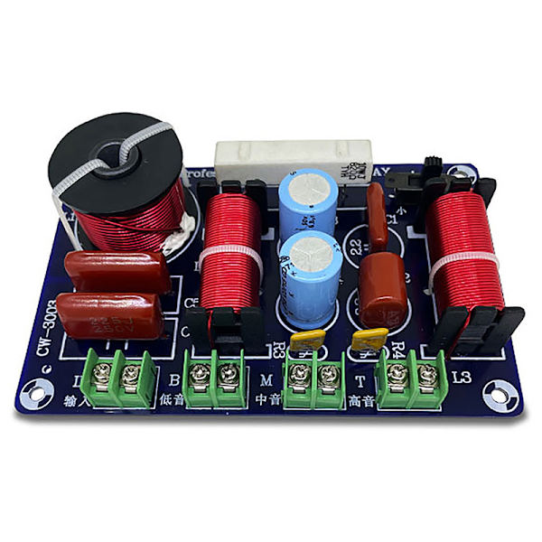 3-vägs frekvensdelare DIY-högtalarfilter Hifi Stereo eller Crosso