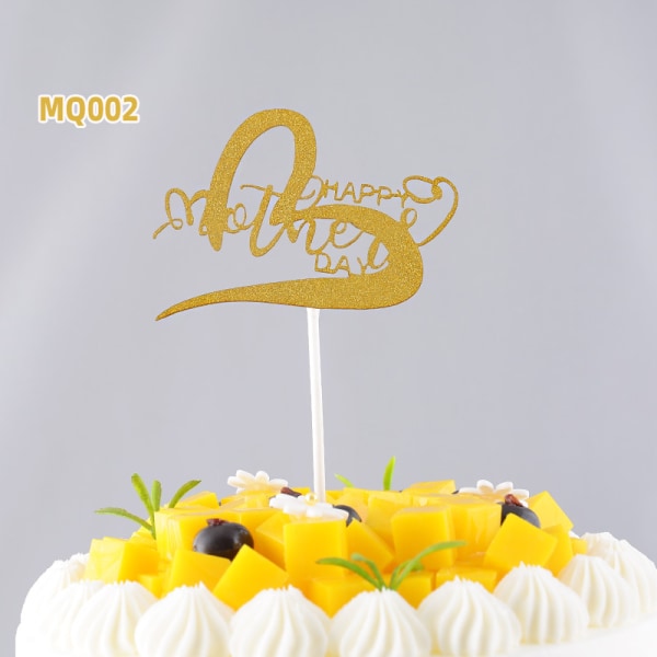 Tillykke med mors dag kage Golden MOM fødselsdagsfest kage dessert D color A