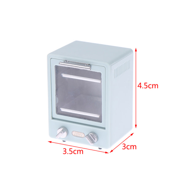 1:12 Dollhouse Mini pystysuora uuni Mikroaaltouuni Keittiön uunivuoka Blue
