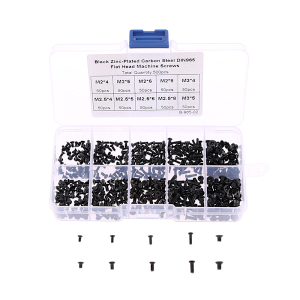 500PCS M2 M3 set med platt huvud Tillbehör för den bärbara datorn Dr