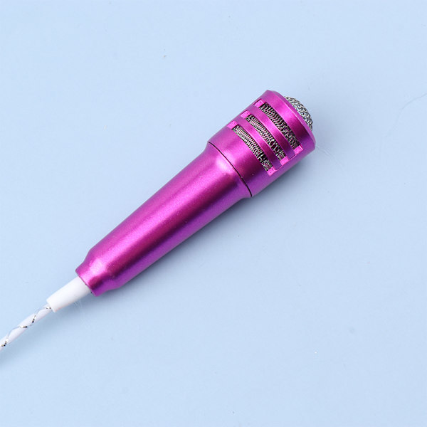 3,5 mm Karaoke Mikrofon Hörlurar In-Ear Headset Mini Stereo Wi Rose red