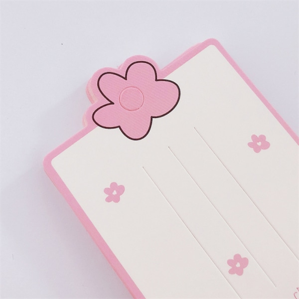 50PCS50PCS Pink Flower Display Card For Hiusklipsipaperikortti He 2