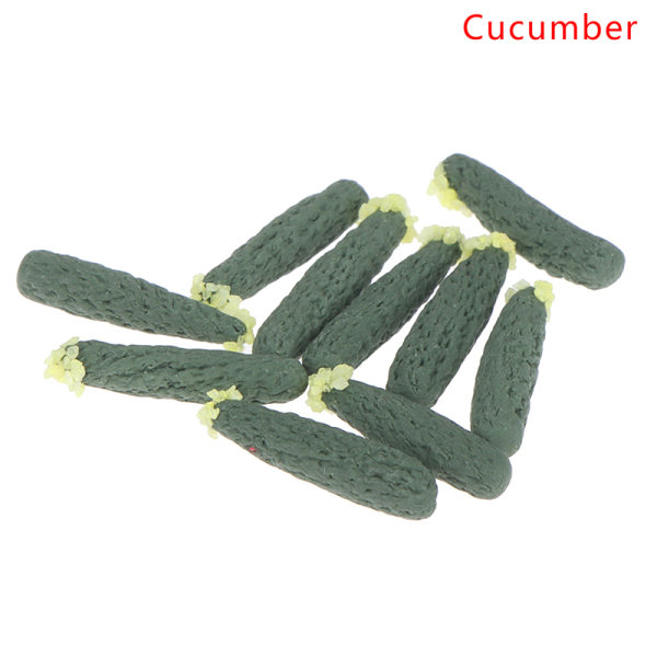 10st/ set 1:12 Dockhus Frukt Grönsaker Morot Tomat Rädisa Cucumber