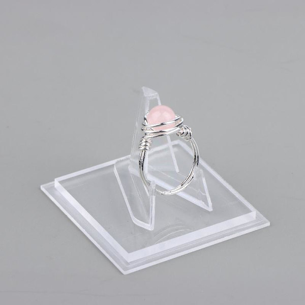 Akryl Klar Gitarrplektrum Displaybox med Stativ Samlarobjekt Ra Transparent