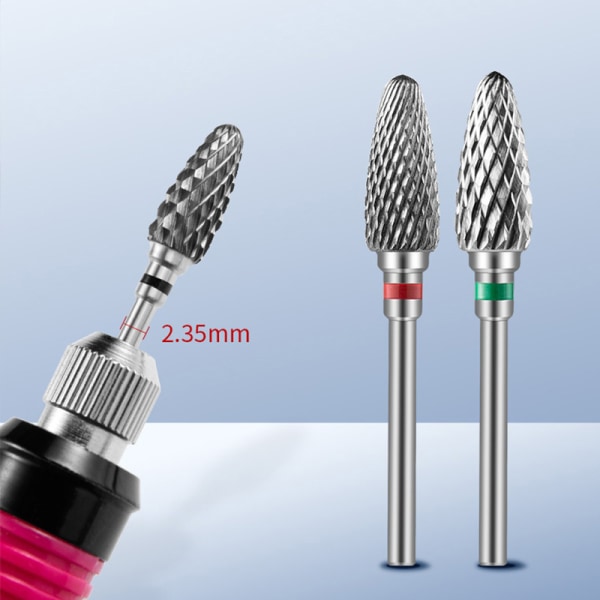 Hårdmetall Tungsten Nail Drill Bit Manikyr Drill For Fresing ter A5