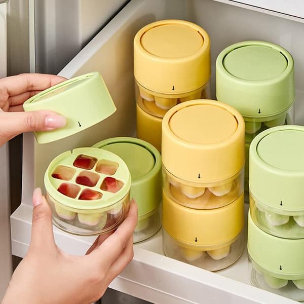 7 gitter push isterningform isrum mini sommer isform Green