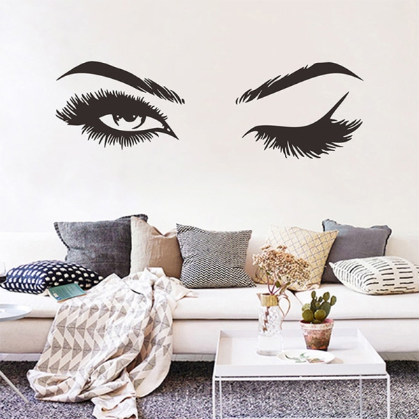 Smukke øjenvipper Wall Sticker stue indretning Mural Art Decal