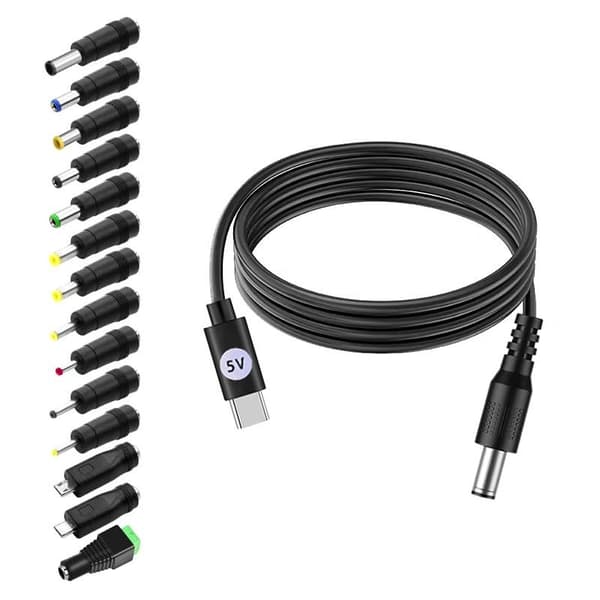 Type C - DC 5,5 mm lataus USB C - DC-liitin Wifi-reitittimelle