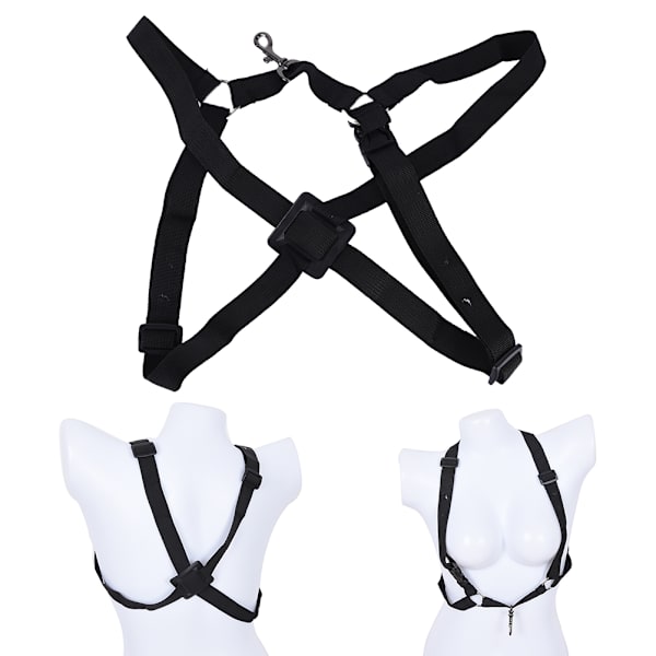 Säädettävä valjaat olkapää Black Sax Belt kaulahihna