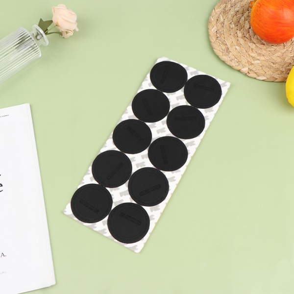 10 stycken gummibottnar för sublimeringstumlare Black 56mm