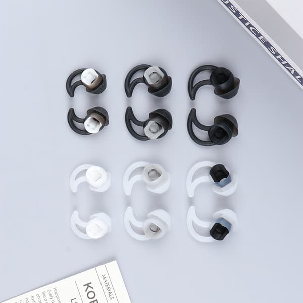 3 STK Silikone Erstatningsørespidser til QC20 QC30 SIE2 IE3 Wile White
