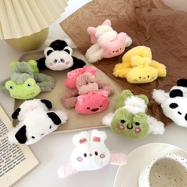 Dukke Plysj Panda Hair Claw Fashion Cartoon n Style Animal Shark A3