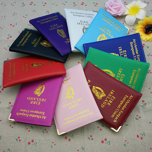 Irlannin passin cover Matkakortin case Henkilökortin pito Red
