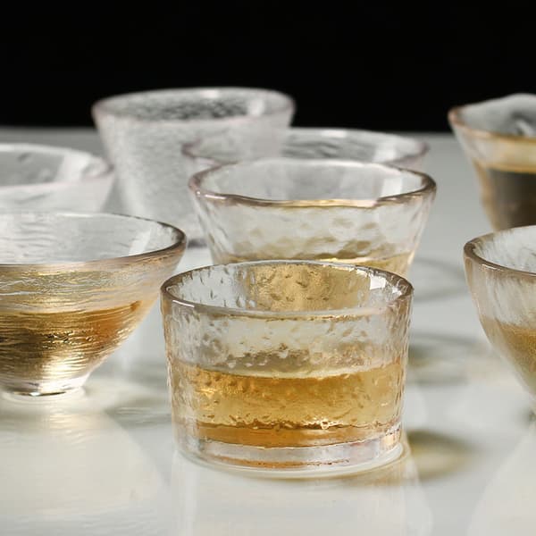 -stil handgjorda hamrade glas liten tekopp Sake kopp te glas B