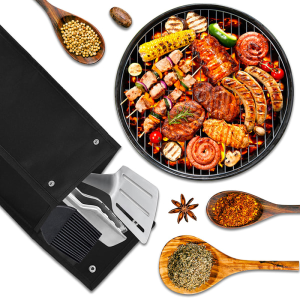 Förvaringsväska för BBQ-verktyg Bärbar Oxford Barbecue Hardware Tools Ho