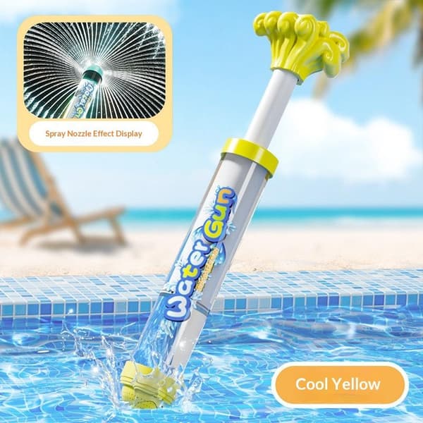 Vatten för barn Sommar Dragtyp Vattenblästrare Soaker Squirt F Yellow