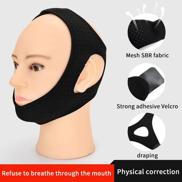 Anti-snorke hake støtte stropp svært effektiv søvn justerbar Breathable version