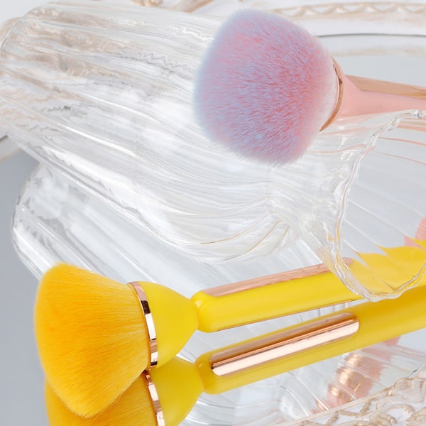 1 STK Nail Dust Cleaning Brush Big Head til Manicure Blush Powder Pink