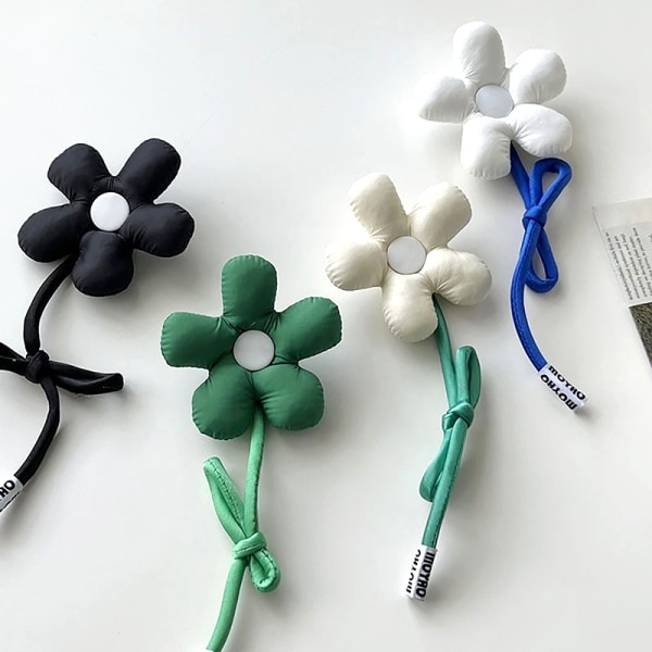 DIY Flower Broche Accessories Taske Pendant Lapel Pin Badges Broo White