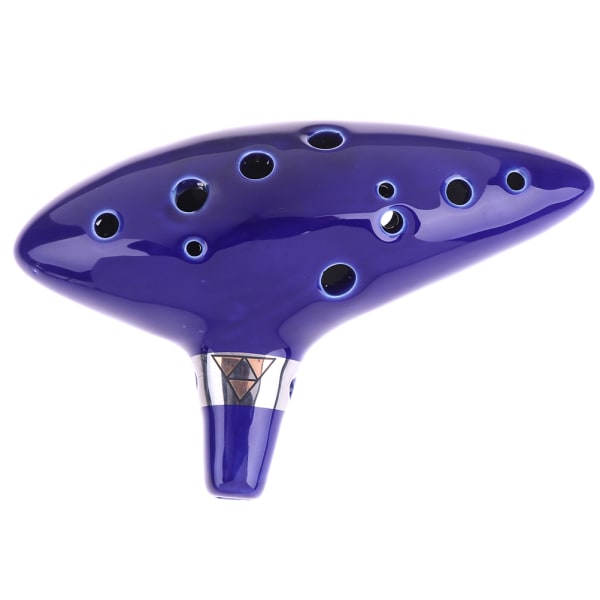 12 hullers Ocarina Ceramic Alto C Legend Of Blue Instrument