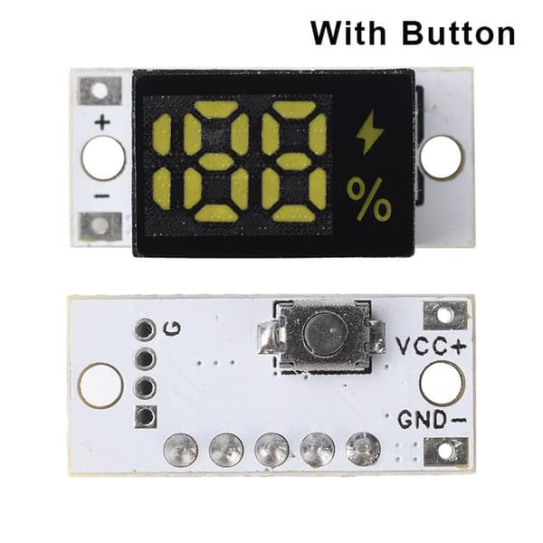 Ny Mini Batteriniveauindikator Modul Spændingstester 1/2/3/4S A2