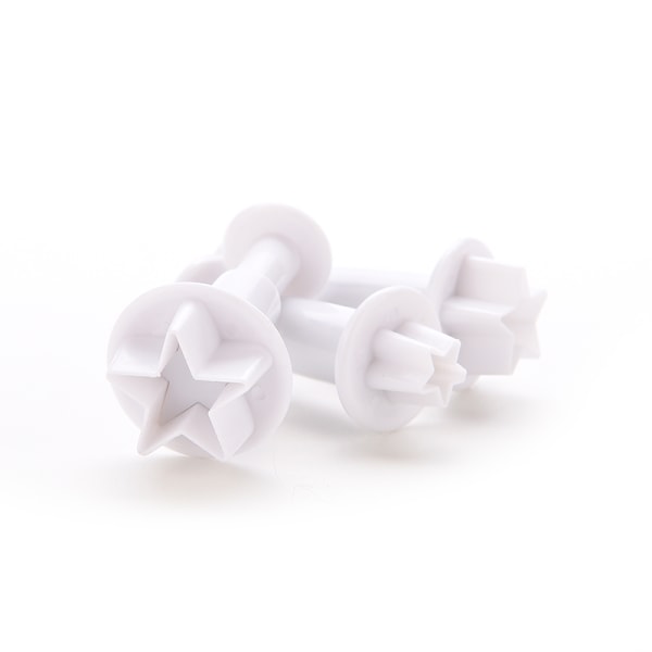 3X STAR Cake Cookie ter Form Stempel Fondant Sugarcraft Paste D