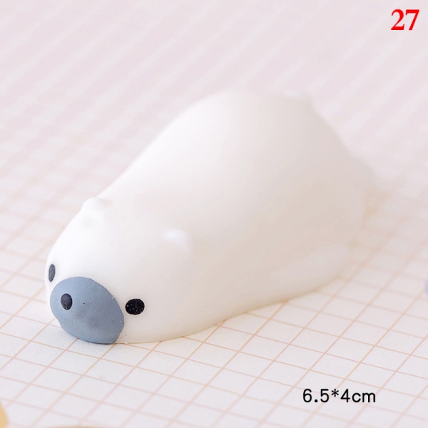 Kawaii Animal Soft Mochi Fidget Toys Anti-Sanseleker for Adu 27