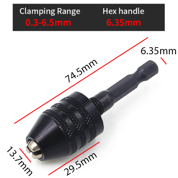 Drill Chuck Keyless Impact Driver Adapter B
