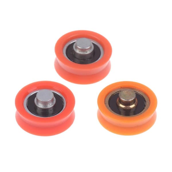 1/3 st V-spår plastlager med axel POM nylonrulle Gui V 6x21x7 13 1pc