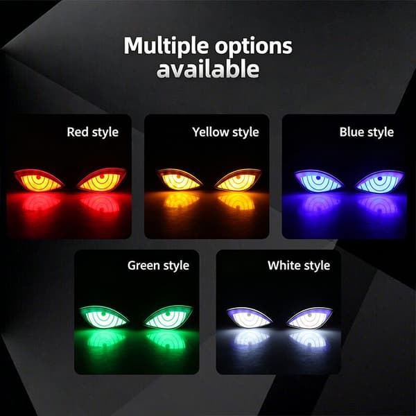 Motorcykel LED Devil's Eye Bakljus Dekorativt Ljus Stro A5