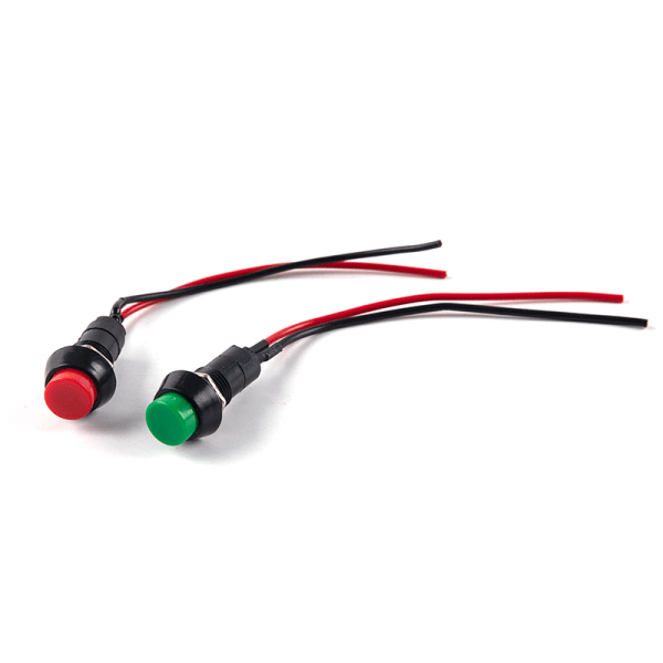 Bil Modifierad Signalhorn Switch Modified Liten Switch Knapp Röd Grön A1