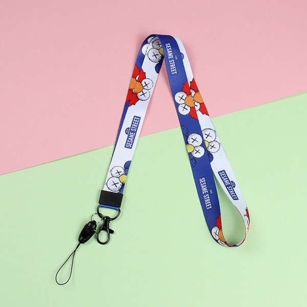 Heat Transfer Lanyard Cartoon Halterneck Rope Multicolor-A2