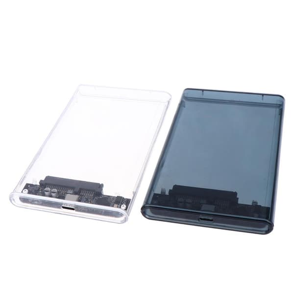 USB Type C 2,5 tommer ekstern opbevaringskasse SATA til USB 5 Gbps HDD Transparent