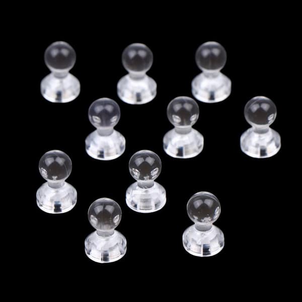 Mini Magnetisk Usynlig Badge Display Stand Høj Klar Akryl 10PCS
