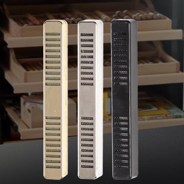 16cm Sigar Humidor Rektangulær Røyke Humidor Bar Tilbehør Black