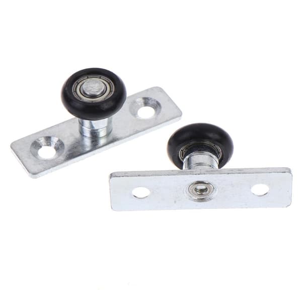 1/2 st positioneringsremskiva vikdörr bottenstyrhjul nylon 2pcs