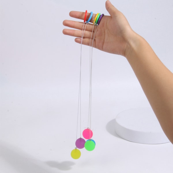 Farverig Stretch Rope Ball Børn Svamp Gummi Håndbold Legetøj