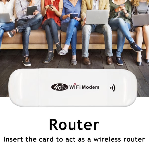 4G-ruter trådløs USB-dongel minilomme WiFi bredbåndsmodem