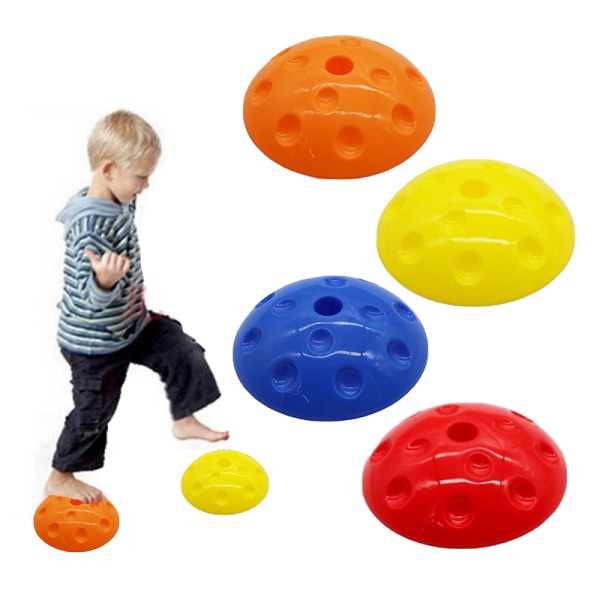 Barn Balanse Stepping Stone Balanse Halvball Leker Trening Bal Blue