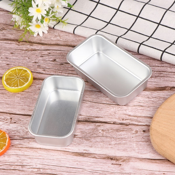 1 stk aluminiumslegering brødform rektangel baking kakeform bakverk B