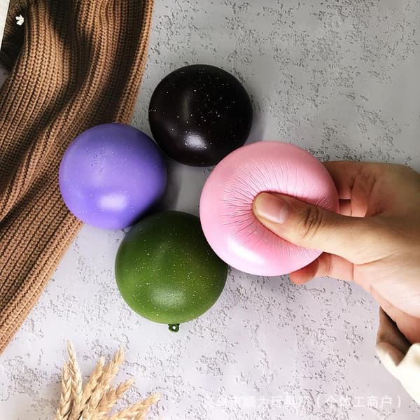Langsomt rebound 7 cm drys dampede boller blødt legetøj kontorafslapning Pink