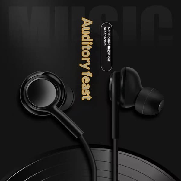 USB-C kablede ørepropper In-Ear hodetelefoner Mikrofon HiFi stereolyd -Fr A2