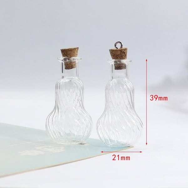 Dockhus Miniatyr Glasvas Dekoration Glashantverk DIY Arom A4
