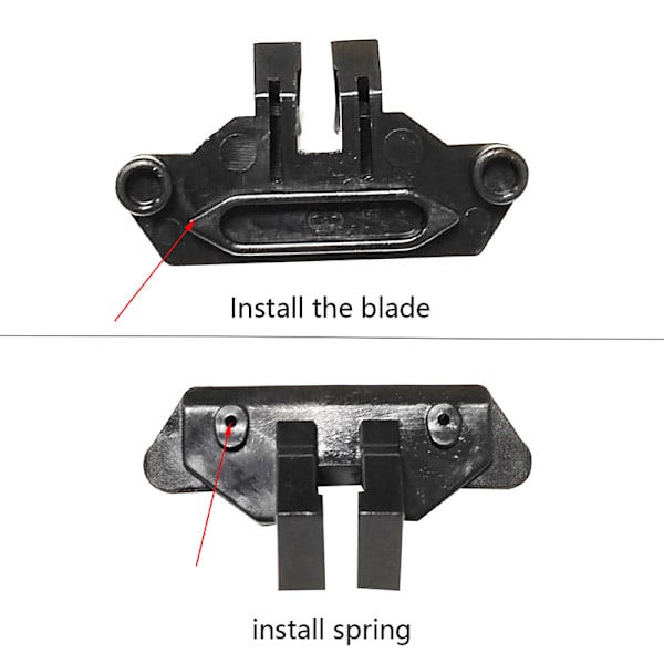 Elektrisk Clipper Dele Sort Plast Svinghoved Styreblok For Spring