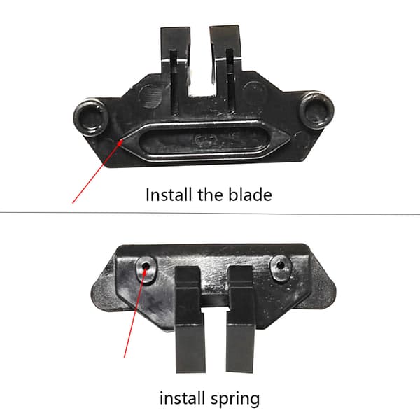 Elektrisk Clipper Parts Black Plastic Swing Head Guide Block For Swing Head