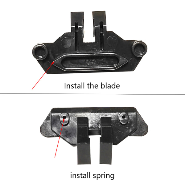 Sähköinen leikkurin osat musta muovinen kääntöpään ohjauslohko Spring