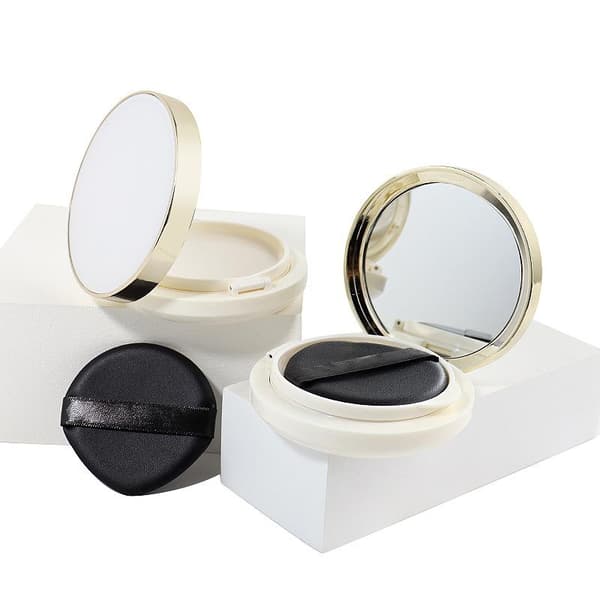 Tom luftpute foundation puffboks DIY kosmetikkveske med PU