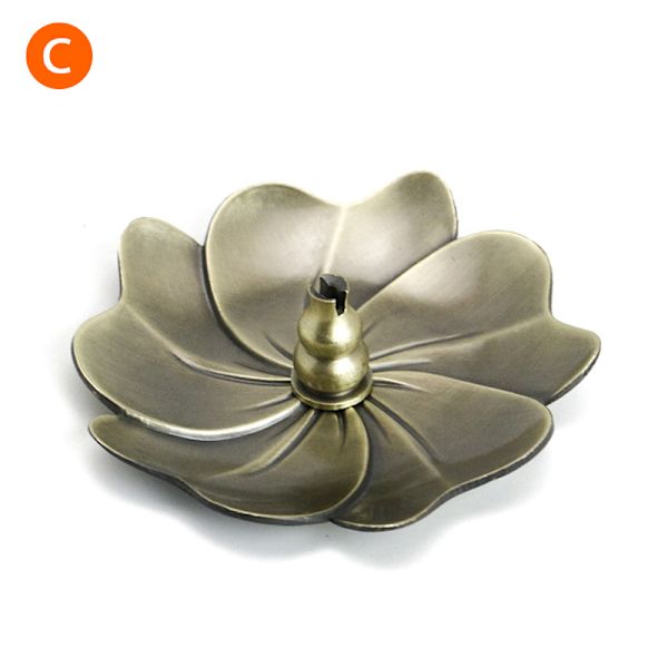 Seoksesta valmistettu suitsukepolttimen pidike Buddhism Lotus Line suitsuke C