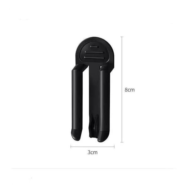 10 plastavfallsposeklemmer - søppelbøtteholdere Black